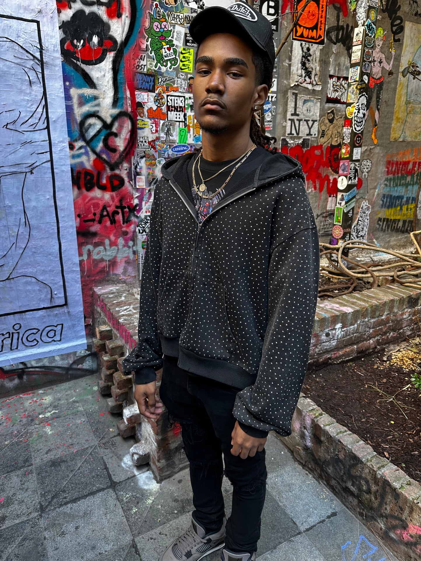 Rhinestone Hoodie